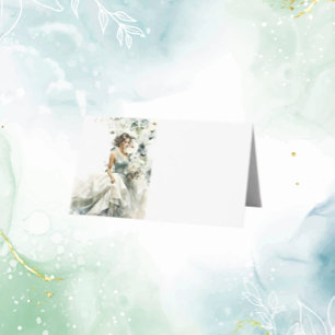 Carte De Placement Dusty Blue Eucalyptus Mariage de verdure