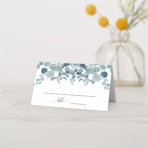 Carte De Placement Dusty Blue Eucalyptus Mariage de verdure