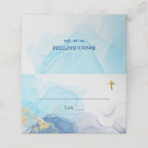Carte De Placement Eaux vivantes Baptême chrétien orthodoxe