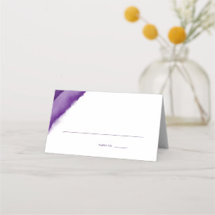 Carte De Placement Ecort de Mariage d'aquarelle violet riche /