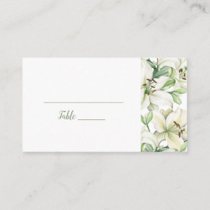 Carte De Placement Élégance de la fleur de LILY