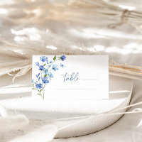 Elégant Fleur sauvage bleu Dusty Mariage