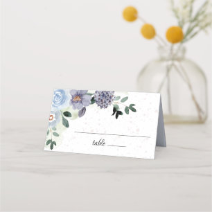 Carte De Placement Élégant Floral Purple Fête des mariées Mariage