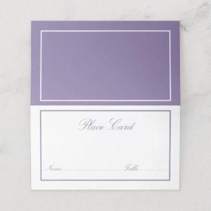 Carte De Placement Élégant Lavender Lavender Classic Script Mariage