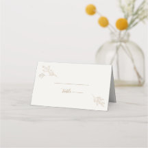 Élégant Mariage floral clair beige
