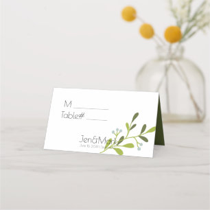 Carte De Placement Élégant Mariage moderne. Place Holder.Numéro de ta