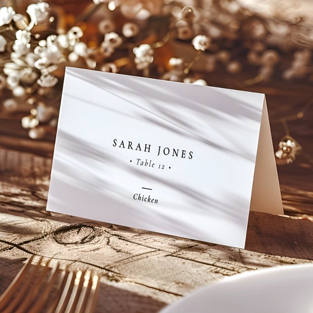 Carte De Placement Élégant minimal moderne calligraphie Mariage de sc (Créateur téléchargé)