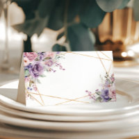Élégant Rose violet et bleu Mariage de fleurs