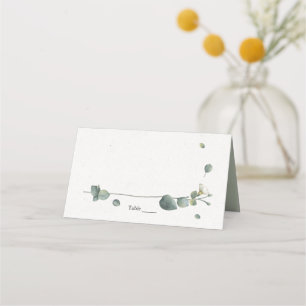 Carte De Placement Elégante aquarelle botanique Eucalyptus