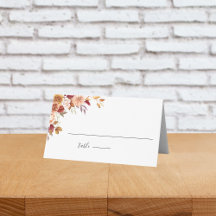 Elégante aquarelle d'automne Mariage Floral