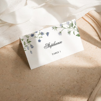 Carte De Placement Elégante carte de Mariage Fleur sauvage Aquarelle