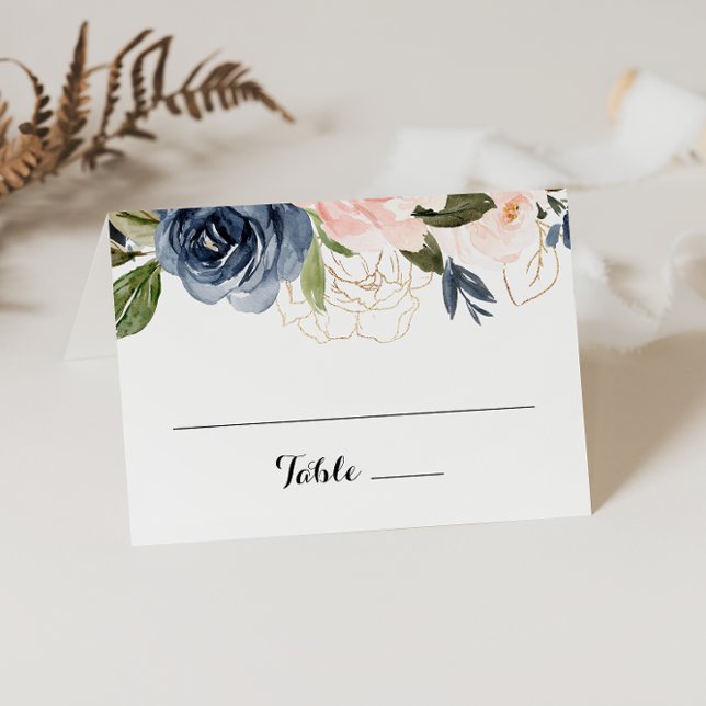 Carte De Placement Elégante carte de place simple Mariage Floral hive (Créateur téléchargé)