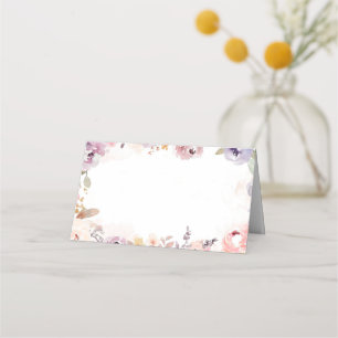 Carte De Placement Elégante douche de mariée Fleur sauvage