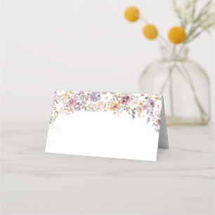 Carte De Placement Elégante douche de mariée Fleur sauvage