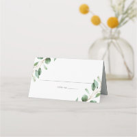 Élégante verdure Eucalyptus Mariage plié