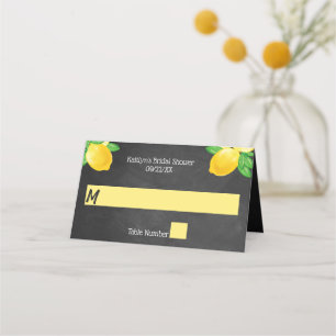 Carte De Placement Elle a trouvé son Lemon Bridal Shower