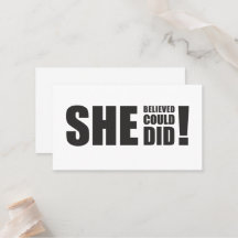 Elle Croyait Qu'Elle Le Pouvait, Elle L'A Fait !