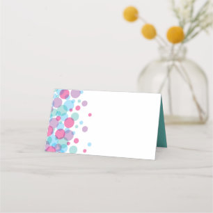 Carte De Placement Elle est prête à faire des Baby showers Pois