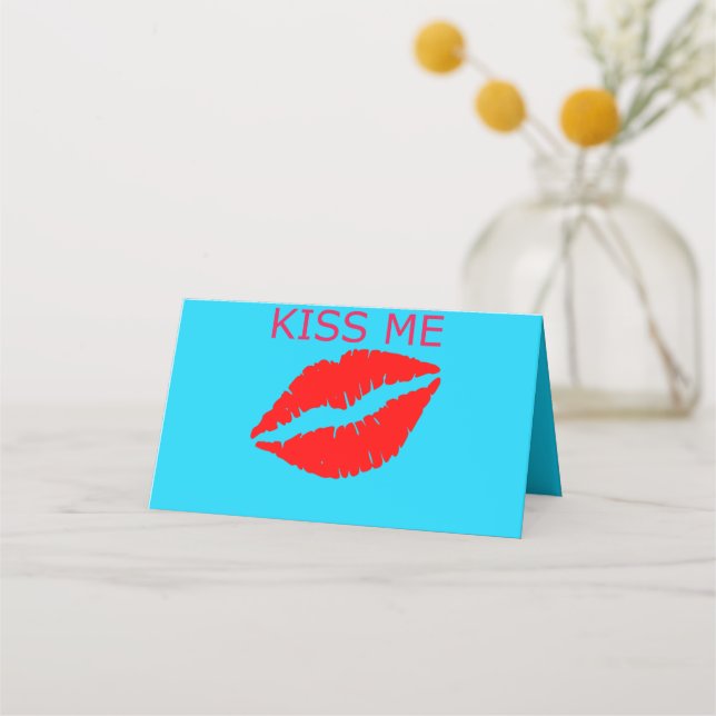 Carte De Placement Embrasse-moi (Devant)