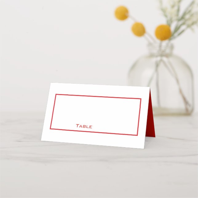 Carte De Placement Ensemble de Mariages non éloping | Carte de placem (Devant)