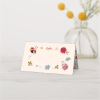 Étiquette alimentaire de la fête du thème Ladybug