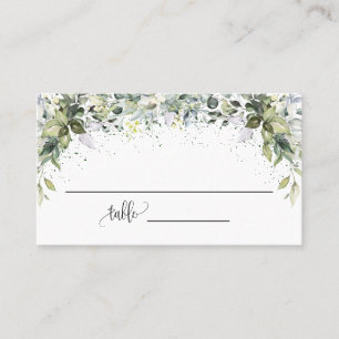 Carte De Placement Eucalyptus Fête des mariées Mariage plat