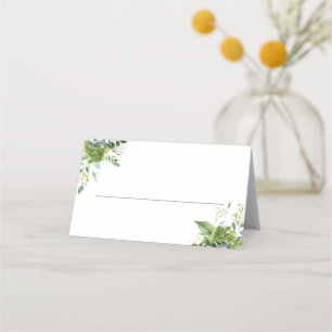 Carte De Placement Eucalyptus Verdure Florale Mariage élégant