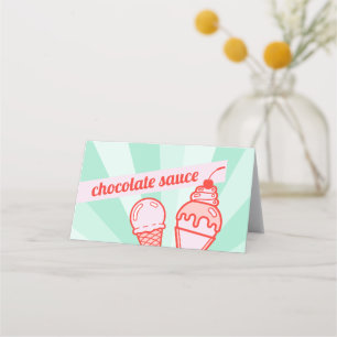 Carte De Placement Faites votre propre tente de table de coupe de la