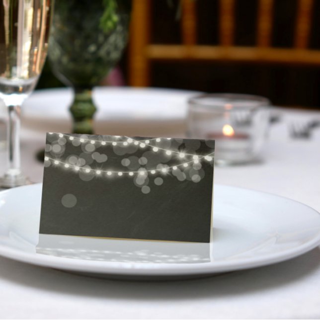 Carte De Placement Fée blanche - Lumières et tableau noir (Créateur téléchargé)
