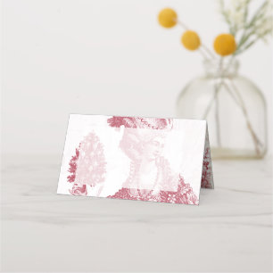 Carte De Placement Festival Joyeux Noel Rouge