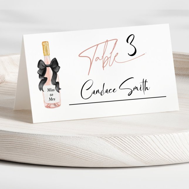 Carte De Placement Fête de Mariage : Champagne et Rose (Créateur téléchargé)