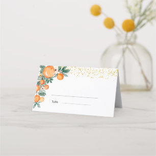 Carte De Placement Fête des mariées Citrus Oranges