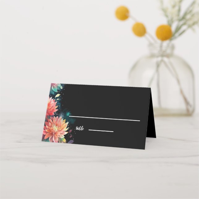 Carte De Placement Feuille de table mariage (Devant)