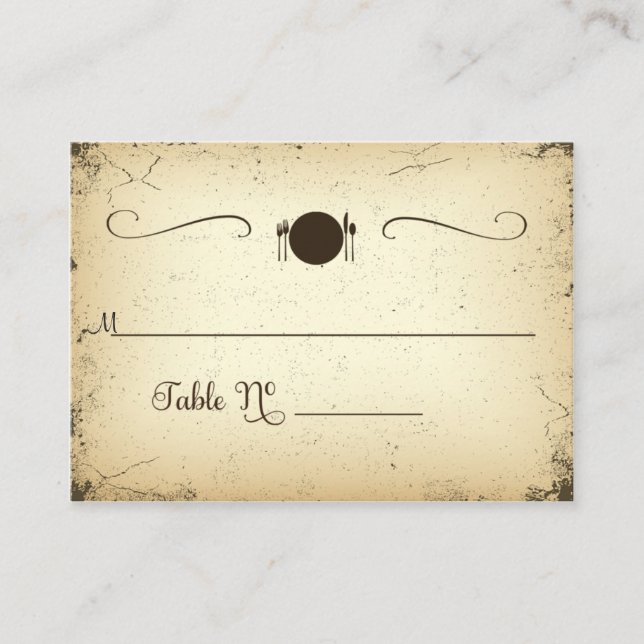 Carte De Placement Fiche de Mariage de table officielle (Devant)