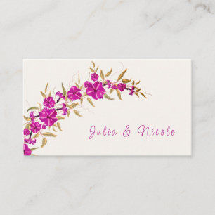 Carte De Placement Fleur de vigne à trompette sauvage violette Jardin