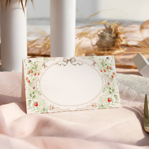 Carte de placement Fleur des champs Fraise