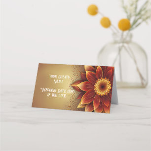 Carte De Placement Fleur éternelle : Une célébration intemporelle de