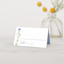 Fleur sauvage bleu Mariage invité Escort