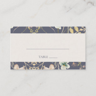 Carte De Placement Fleur sauvage de printemps Dusty Purple Mariage