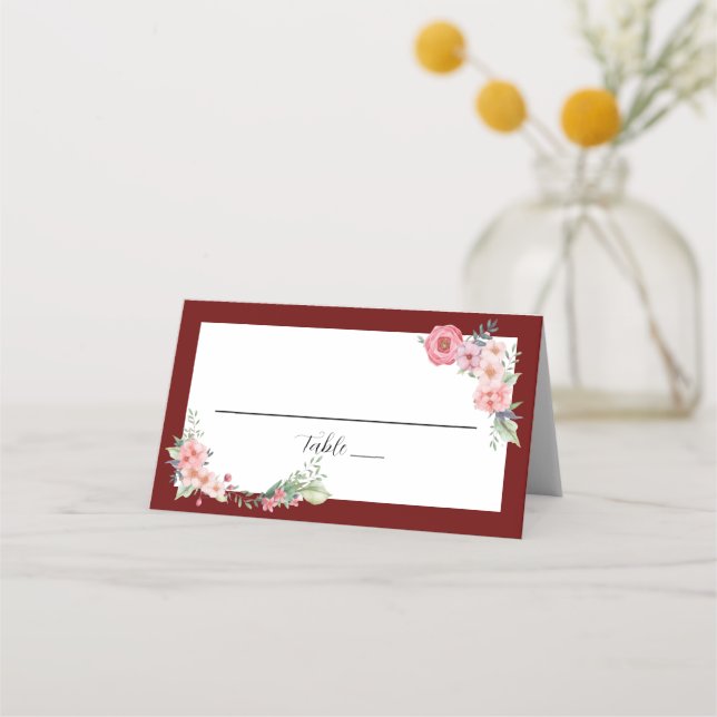 Carte De Placement Fleurs de Bourgogne (Devant)