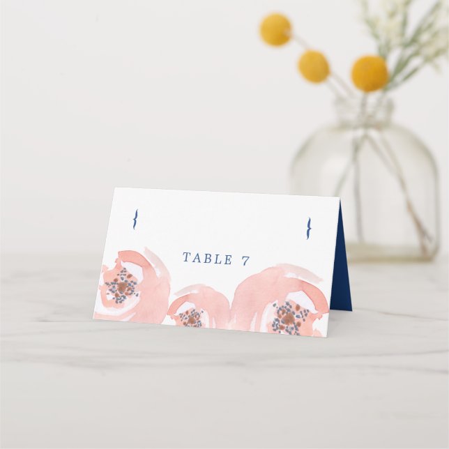 Carte De Placement Fleurs de fond (Devant)