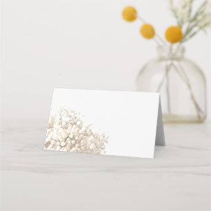 Carte De Placement fleurs de gypsophile blanche