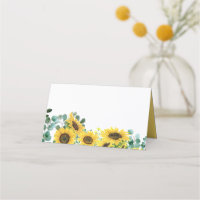 Fleurs de soleil d'aquarelle et Mariage d'eucalypt