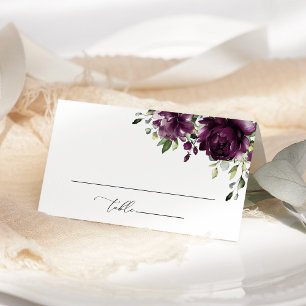 Carte De Placement Fleurs violettes, fleurs de prunier, Bohème, Maria