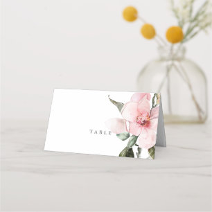 Carte De Placement Floral Elégant Mariage Table Carte Place