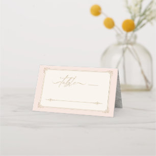 Carte De Placement Français Romance Heart Mariage Gold ID870