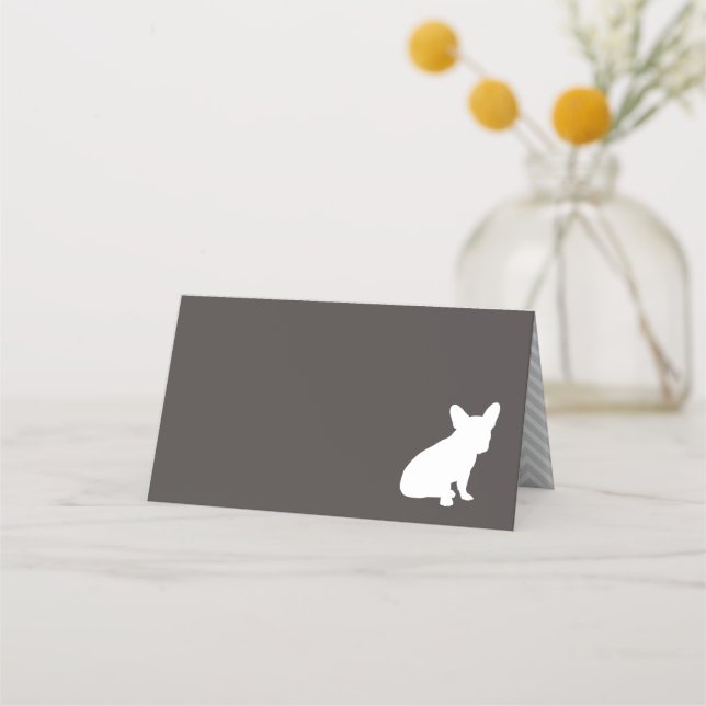 Carte De Placement French Bulldog Theme Party - Baby shower neutre (Devant)