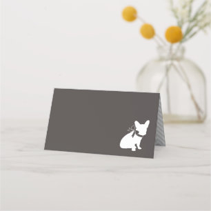 Carte De Placement French Bulldog Theme Party - Baby shower neutre