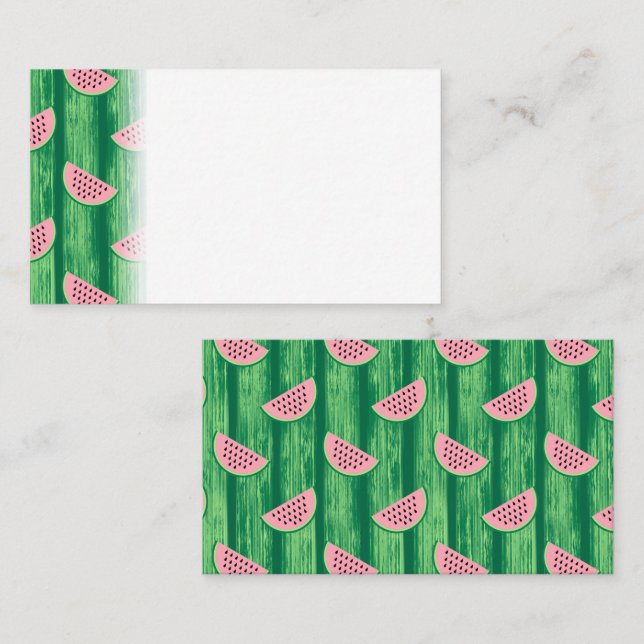 Carte De Placement Fruit de pastèque Tranches Tropical Juicy Été (Devant / Derrière)