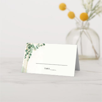 Carte De Placement Glam Emerald Green Quinceanera